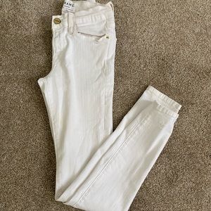 Frame denim white jeans